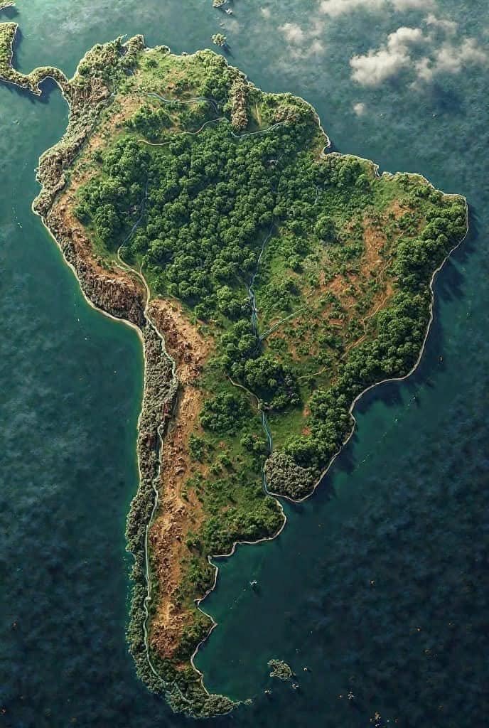 Mapa de la Amazonía